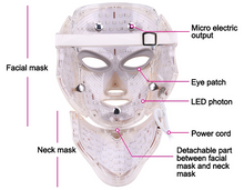 Load image into Gallery viewer, Home Use Facial Skin Care Electric 7-Led Light Therapy Face Mask
